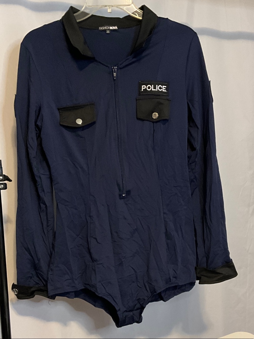 Fashion Nova Navy and Black Sexy Cop Outfit